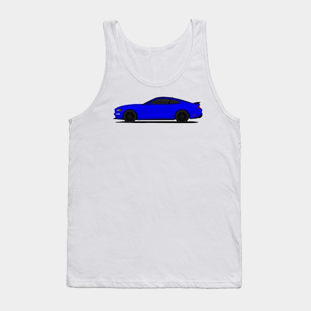 MUSTANG GT DARK-BLUE Tank Top by VENZ0LIC